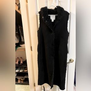 Ladies Sherpa Full-length Vest